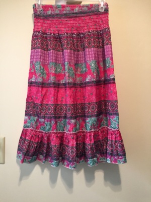 Pink purple green Children's Skirt-Ch Sk 7126-Waist 24