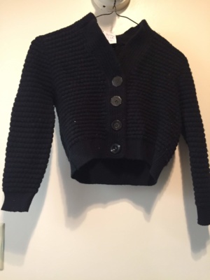 Black Children's Sweater-Ch Sw 1401-Chest 32