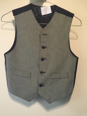 Black and white Children's Vest-Ch Vst 1300-Chest 30