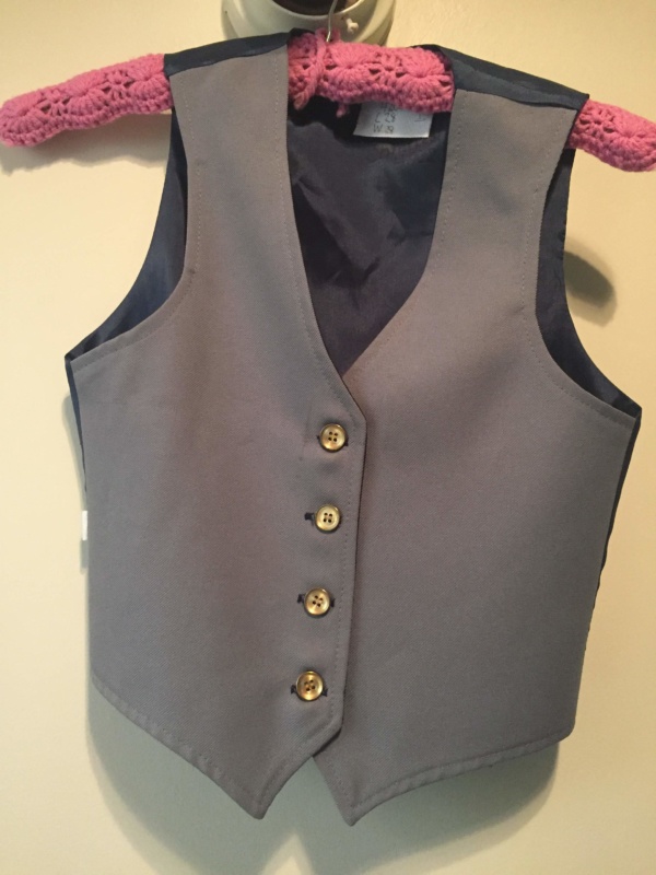 Blue and grey Children's Vest-Ch Vst 4200-Chest 28