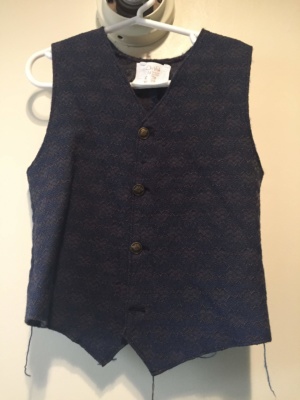 Blue and brown Children's Vest-Ch Vst 4225-Chest 28