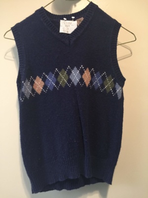 Blue green brown Children's Vest-Ch Vst 4301-Chest 29
