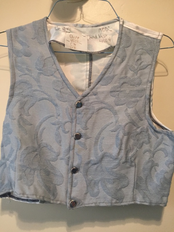 Light blue Children's Vest-Ch Vst 4525-Chest 34