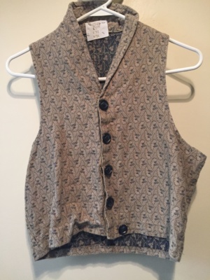 Brown blue Children's Vest-Ch Vst 6725-Chest 37