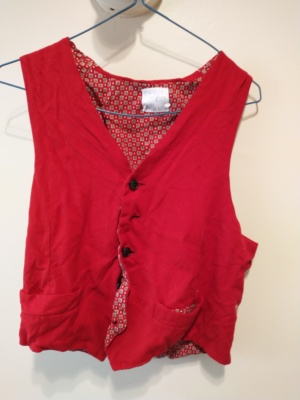 Red Children's Vest-Ch Vst 7500-Chest 34