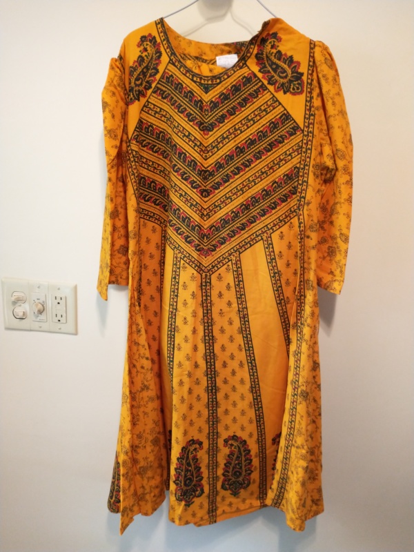 Yellow and black and red Ethnic Costume-ETHNIC 5225-Chest 40