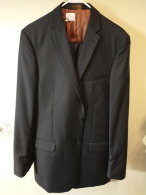 Dark Blue Modern Suit -Mn Mod Su 4461 - Size 42XL