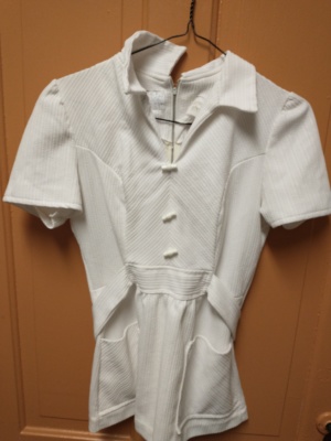 White Modern Blouse - Mod Bl 8306 - Chest-36