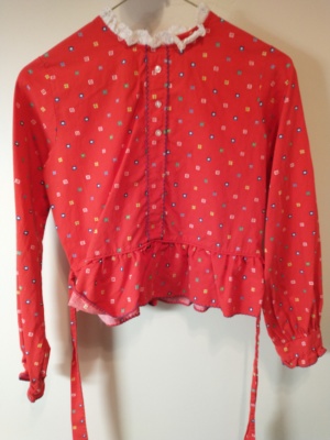 Red Period Blouse-Pd Bl 7225-Chest 34
