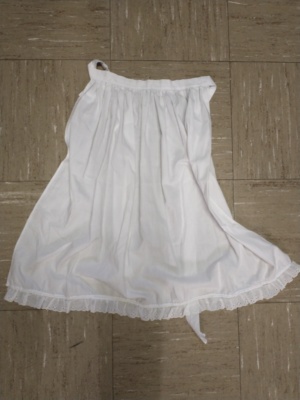 White Apron-Wm Hf Ap 8003-Width w/o Ties 12