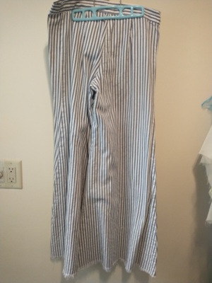 Blue and white Women's Pants-Wm Pt 4050-Waist 30