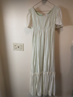 Green Period Dress-Wm Pd Dr 3100-Bust 30