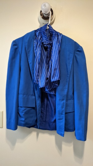 Blue Women's Suit-Wm Su 4100-Chest 36