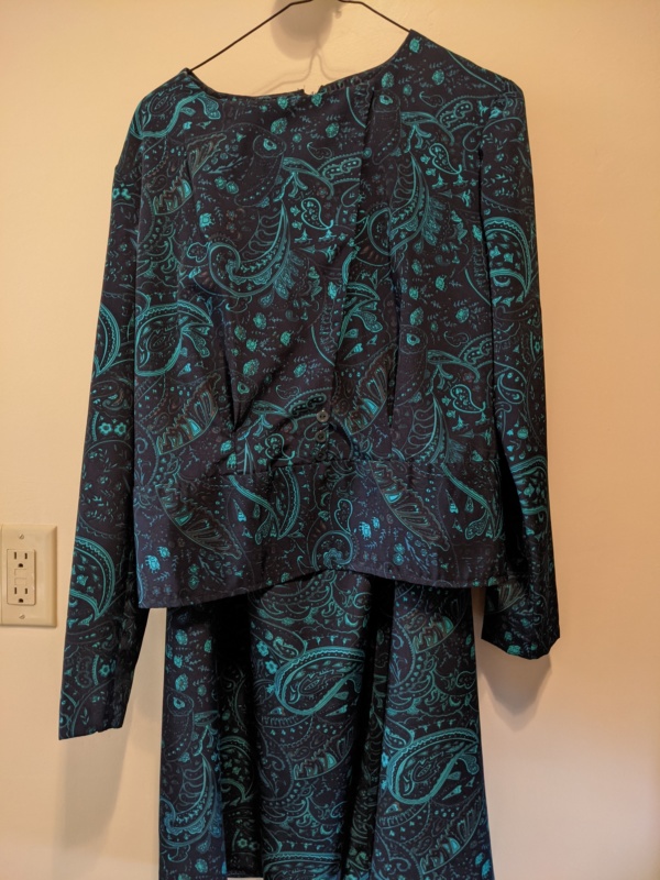 Navy teal Women's Suit-Wm Su 4725-Chest 44