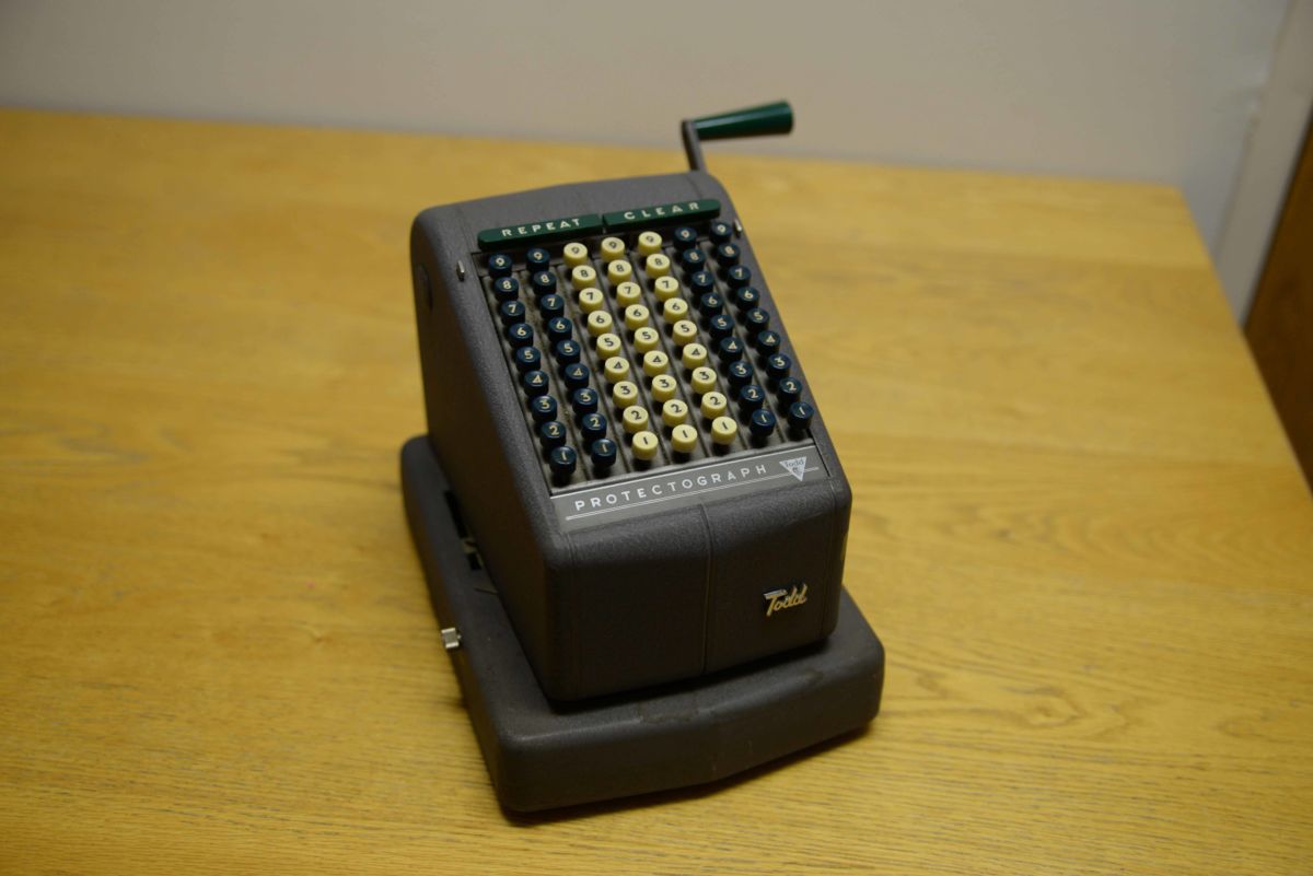 Ribbon shop writer machine