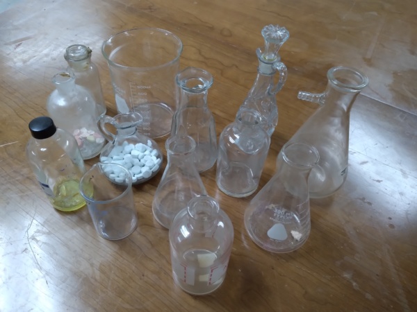 Glass beakers