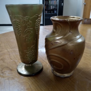 "Bronze" vases