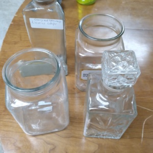 Large glass jars