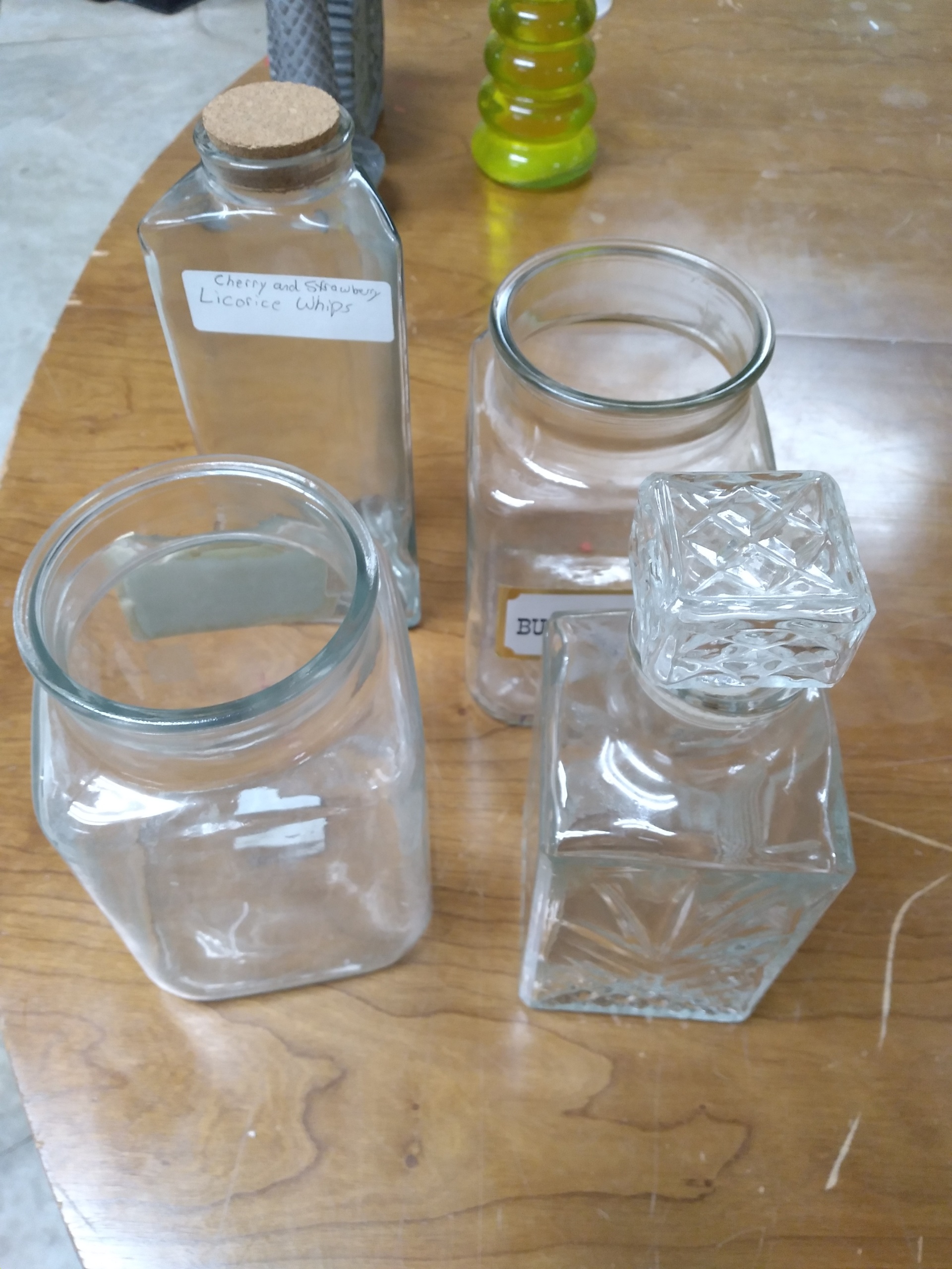 Large glass jars – Prop Closet