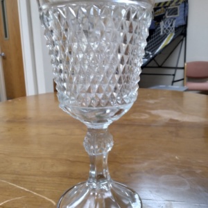 Fancy glass candy dish