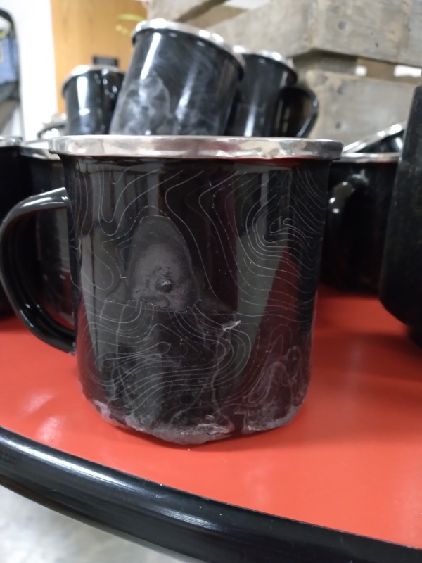 Black Tin Mugs