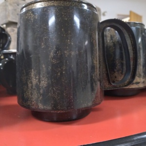 Black Plastic Mugs