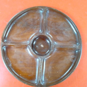 Wooden divided tray