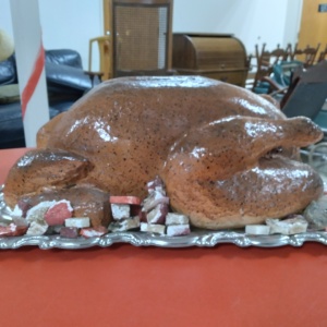 Turkey on platter