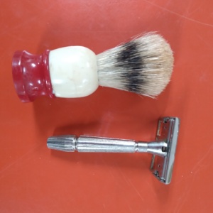 Shaving Brush and Razor