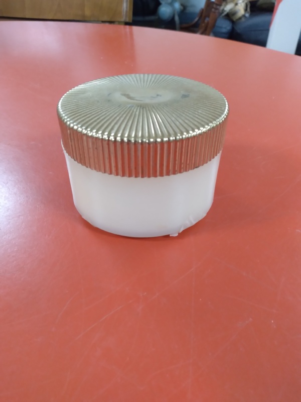 Vintage face powder jar
