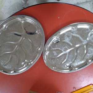 Silver Leaf Platters