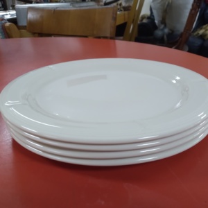 White plates