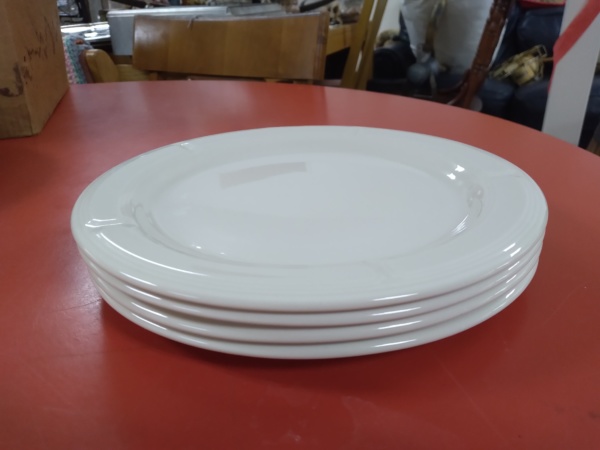 White plates