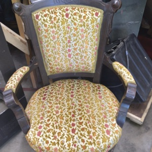 Floral armchair