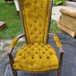 Gold armchair