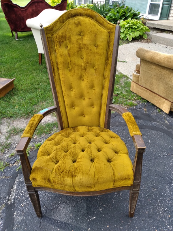 Gold armchair