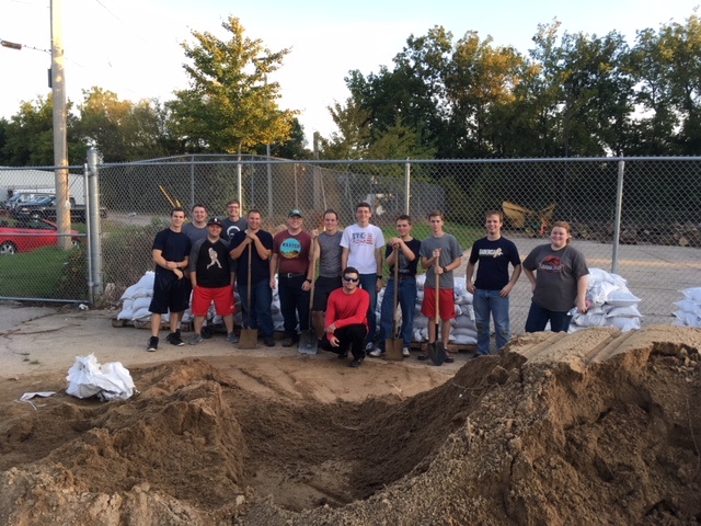MBU Students Support Watertown Efforts to Protect from Flood Waters