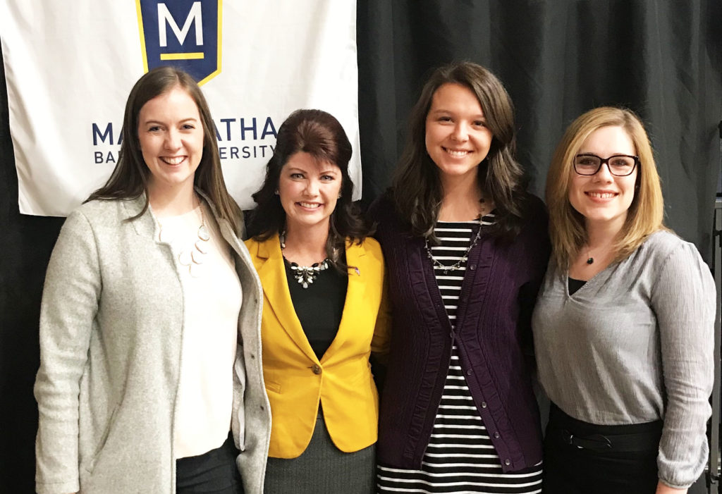 MBU Students Intern for Rebecca Kleefisch