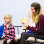 students serve in the nursery