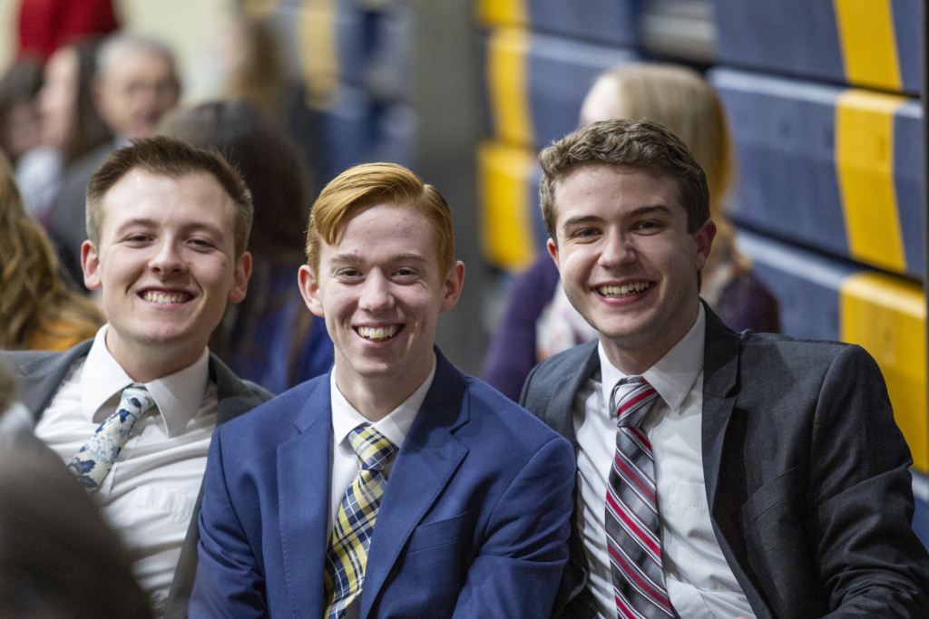 Students enjoy a chance for spiritual growth at opening meetings.