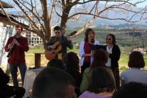 Outdoor Easter Service in Tirana, Albania