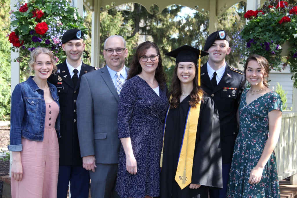 Mr. Tom Graham and his family at an MBU graduation