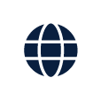 Globe blue icon