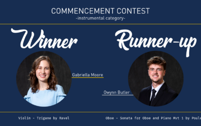 2026 Commencement Contest Winners – Instrumental