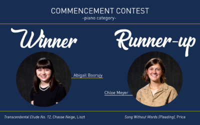 2026 Commencement Contest Winners – Piano